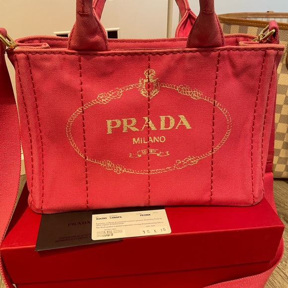 Prada canvas tote-100% auth guaranteed - Picture 9 of 17